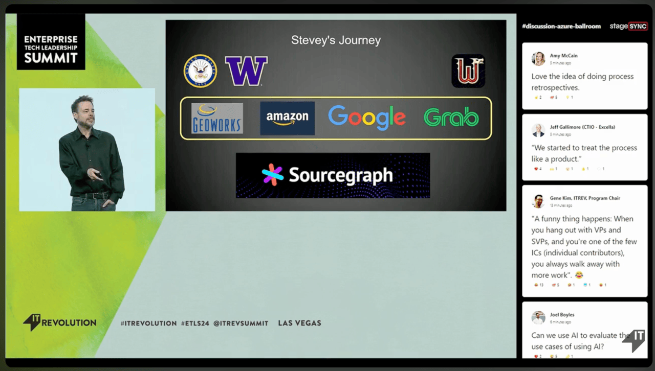 Steve Yegge at ETLS Las Vegas 2024 — The Death of the Junior Developer, and Other Lessons Learned